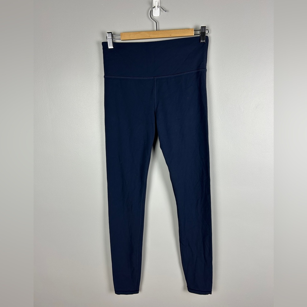 ATHLETA Ultra HIgh Rise Elation Tights Navy Blue Size Med Tall Yoga‎ Pilates